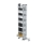 MUNK Stufen-Mehrzweckleiter 3-teilig mit nivello®-Traverse und clip-step R13 3x6 Stufen, 33319