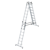 MUNK Sprossen-Stehleiter 4-teilig mit nivello®-Traverse 4x8 Sprossen, 33032