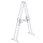 MUNK Sprossen-Stehleiter 4-teilig mit nivello®-Traverse 4x8 Sprossen, 33032