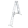 MUNK Sprossen-Stehleiter 4-teilig mit nivello®-Traverse 4x8 Sprossen, 33032