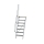MUNK Treppe 60° Stufenbreite 600 mm 7 Stufen Aluminium geriffelt, 600207