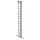 MUNK Sprossen-Mehrzweckleiter 3-teilig mit nivello®-Traverse und Wandlaufrollen 3x14 Sprossen, 33314