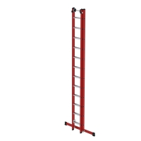 MUNK Sprossen-Schiebeleiter 2-teilig GFK/Alu mit Traverse...