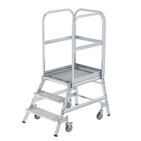 MUNK Podesttreppe einseitig begehbar mit Federrollen...