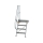 MUNK Treppe mit Plattform 60° Stufenbreite 600 mm 4 Stufen Aluminium geriffelt, 600364