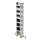 MUNK Stufen-Mehrzweckleiter 3-teilig mit nivello®-Traverse und clip-step R13 3x7 Stufen, 33322