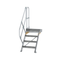 MUNK Treppe mit Plattform 45° Stufenbreite 600 mm 4...