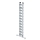 MUNK Stufen-Seilzugleiter 2-teilig mit nivello® Traverse 2x12 Stufen, 40684