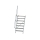 MUNK Treppe 60° Stufenbreite 800 mm 7 Stufen Aluminium geriffelt, 600227