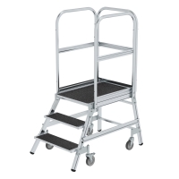 MUNK Podesttreppe eins. begehbar mit Federrollen...