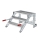 MUNK Arbeitspodest fahrbar, Stufenbreite 800 mm, Stahl-Gitterrost 3 Stufen, 50435
