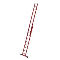 MUNK Sprossen-Schiebeleiter 2-teilig GFK mit nivello®...