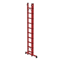 MUNK Sprossen-Schiebeleiter 2-teilig GFK mit nivello®...