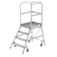MUNK Podesttreppe einseitig begehbar mit Federrollen...