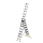 MUNK Stufen-Mehrzweckleiter 3-teilig mit nivello®-Traverse und clip-step R13 3x8 Stufen, 33325