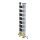 MUNK Stufen-Mehrzweckleiter 3-teilig mit nivello®-Traverse und clip-step R13 3x8 Stufen, 33325