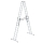 MUNK Sprossen-Stehleiter 4-teilig mit nivello®-Traverse 4x10 Sprossen, 33040