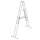 MUNK Sprossen-Stehleiter 4-teilig mit nivello®-Traverse 4x10 Sprossen, 33040
