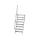 MUNK Treppe 60° Stufenbreite 800 mm 8 Stufen Aluminium geriffelt, 600228
