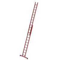 MUNK Sprossen-Schiebeleiter 2-teilig GFK mit nivello®...
