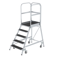 MUNK Podesttreppe eins. begehbar mit Federrollen...