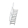 MUNK Treppe 45° Stufenbreite 600 mm 9 Stufen Aluminium geriffelt, 600249