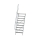 MUNK Treppe 60° Stufenbreite 800 mm 9 Stufen Aluminium geriffelt, 600229