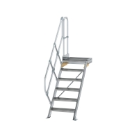MUNK Treppe mit Plattform 45° Stufenbreite 600 mm 6...