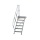 MUNK Treppe mit Plattform 45° Stufenbreite 600 mm 6 Stufen Aluminium geriffelt, 600426