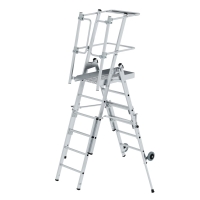 MUNK Plattformleiter FlexxStep 4 Sprossen mit...