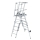 MUNK Plattformleiter FlexxStep 4 Sprossen mit Teleskopaufsatz 2 Sprossen , 52534