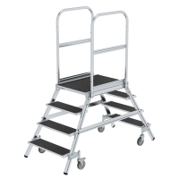 MUNK Podesttreppe beids. begehbar mit Federrolle...