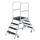 MUNK Podesttreppe beids. begehbar mit Federrolle Korundbeschichtung R13 4 Stufen, 59204