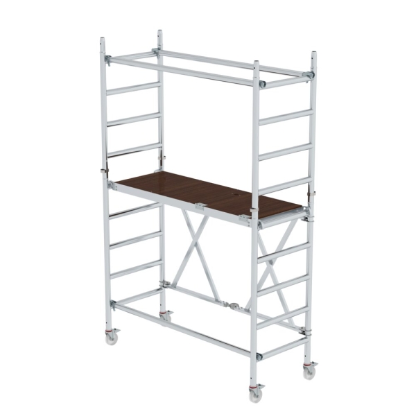 MUNK Klappgerüst 0,75x1,80m mit Ausbaueinheit Plattformhöhe 1,55 m, 115601