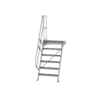 MUNK Treppe mit Plattform 60° Stufenbreite 800 mm 6...