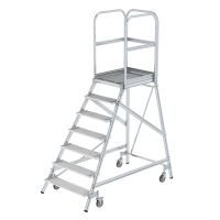 MUNK Podesttreppe einseitig begehbar mit Federrollen...