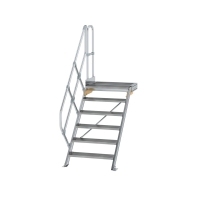 MUNK Treppe mit Plattform 45° Stufenbreite 800 mm 6...