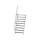 MUNK Treppe 60° Stufenbreite 1000 mm 9 Stufen Aluminium geriffelt, 600329
