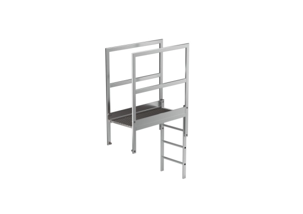 MUNK Attika-Überstieg Alu-blank Sonderlänge 1200mm, 62183