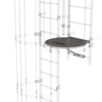 MUNK Umsteigeplattform zwischen Leiterzügen - 700 mm...