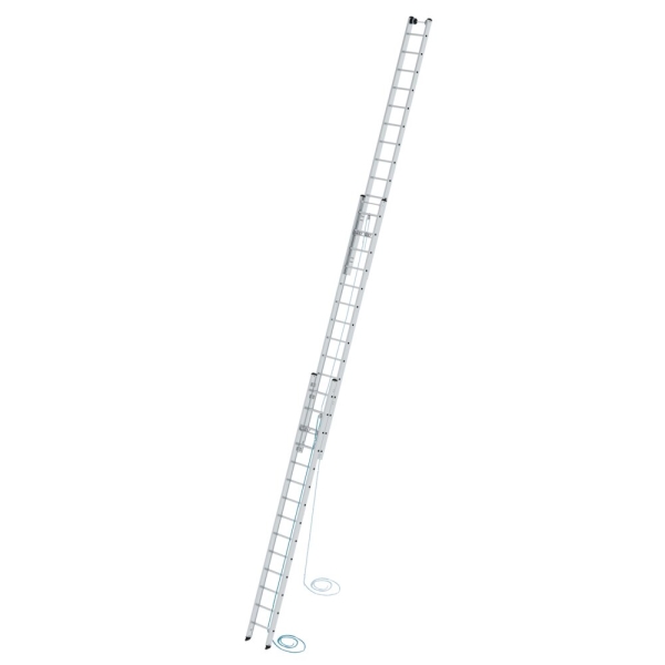 MUNK Sprossen-Seilzugleiter 3-teilig ohne Traverse 3x14 Sprossen, 22314