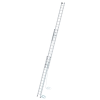 MUNK Sprossen-Seilzugleiter 3-teilig ohne Traverse 3x14...