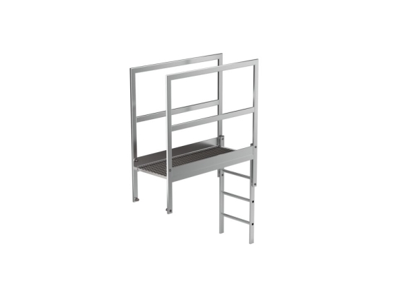 MUNK Attika-Überstieg Alu-blank Sonderlänge 1400mm, 62184