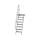 MUNK Treppe mit Plattform 60° Stufenbreite 600 mm 8 Stufen Aluminium geriffelt, 600368