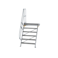 MUNK Treppe mit Plattform 60° Stufenbreite 1000 mm 6...