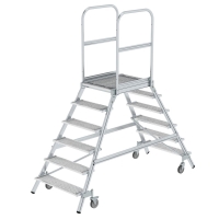 MUNK Podesttreppe beidseitig begehbar mit Federrollen...