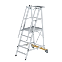 MUNK Plattformleiter klappbar und fahrbar 5 Stufen, 52305