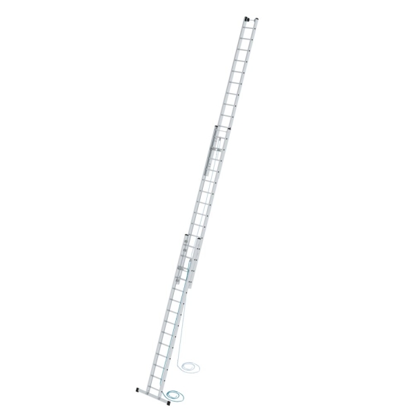 MUNK Sprossen-Seilzugleiter 3-teilig mit Standard-Traverse 3x14 Sprossen, 21614