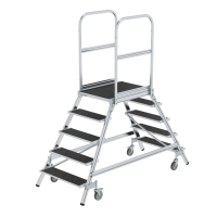 MUNK Podesttreppe beids. begehbar mit Federrolle...