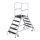 MUNK Podesttreppe beids. begehbar mit Federrolle Korundbeschichtung R13 5 Stufen, 59205